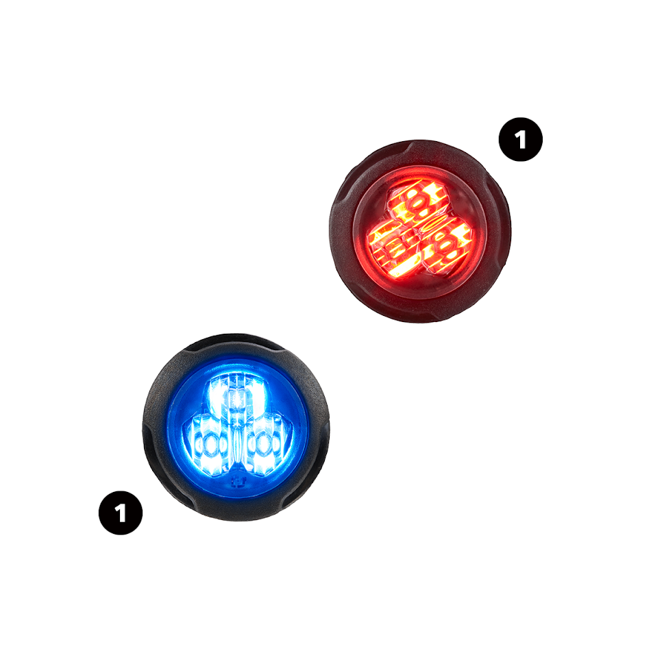 (1) 416300-RW + (1) 416300-BW | Federal Signal Police Car Configurator